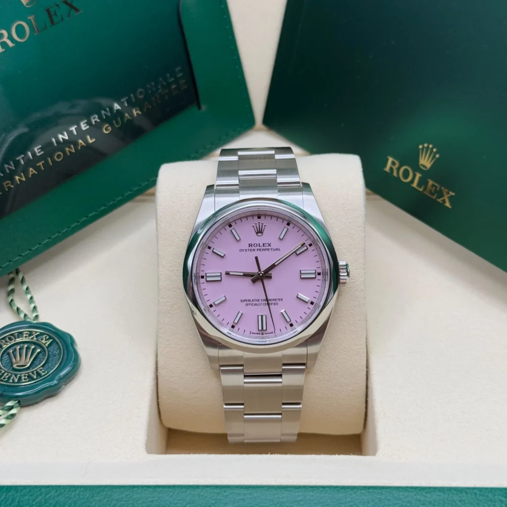 RLX Oyster Perpetual 36mm 126000-0008 Candy Pink Dial Oyster Stainless Steel