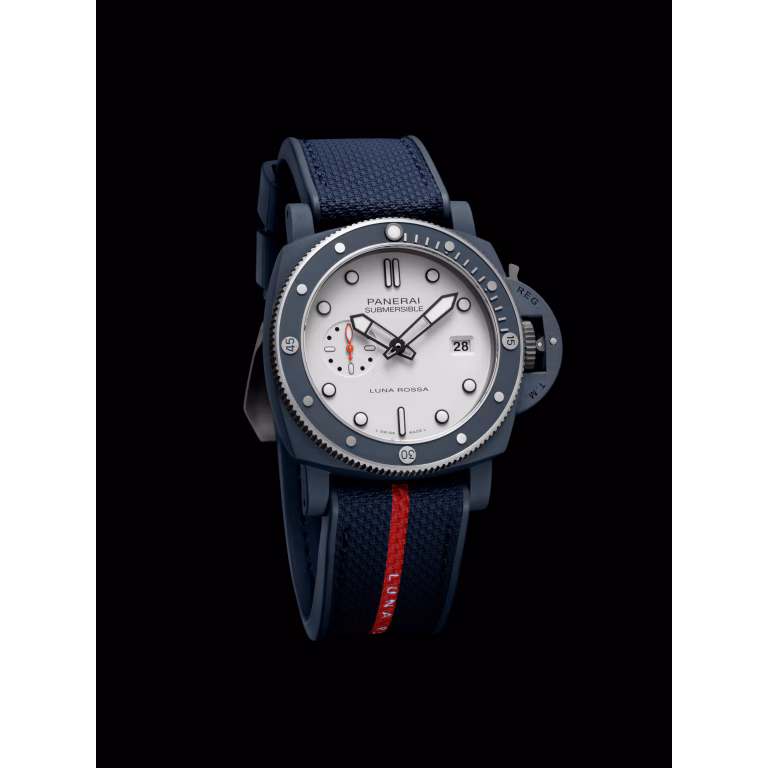 【7A Quality】Panerai Submersible QuarantaQuattro Luna Rossa Ti-Ceramitech™ 44mm PAM01543