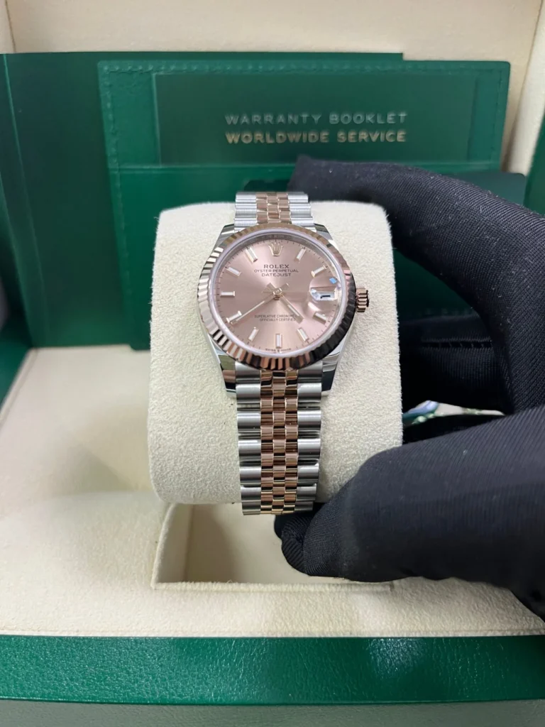 RLX Datejust m278271-0009/0010 Rose 31mm Dial Oyster Bracelet Watch