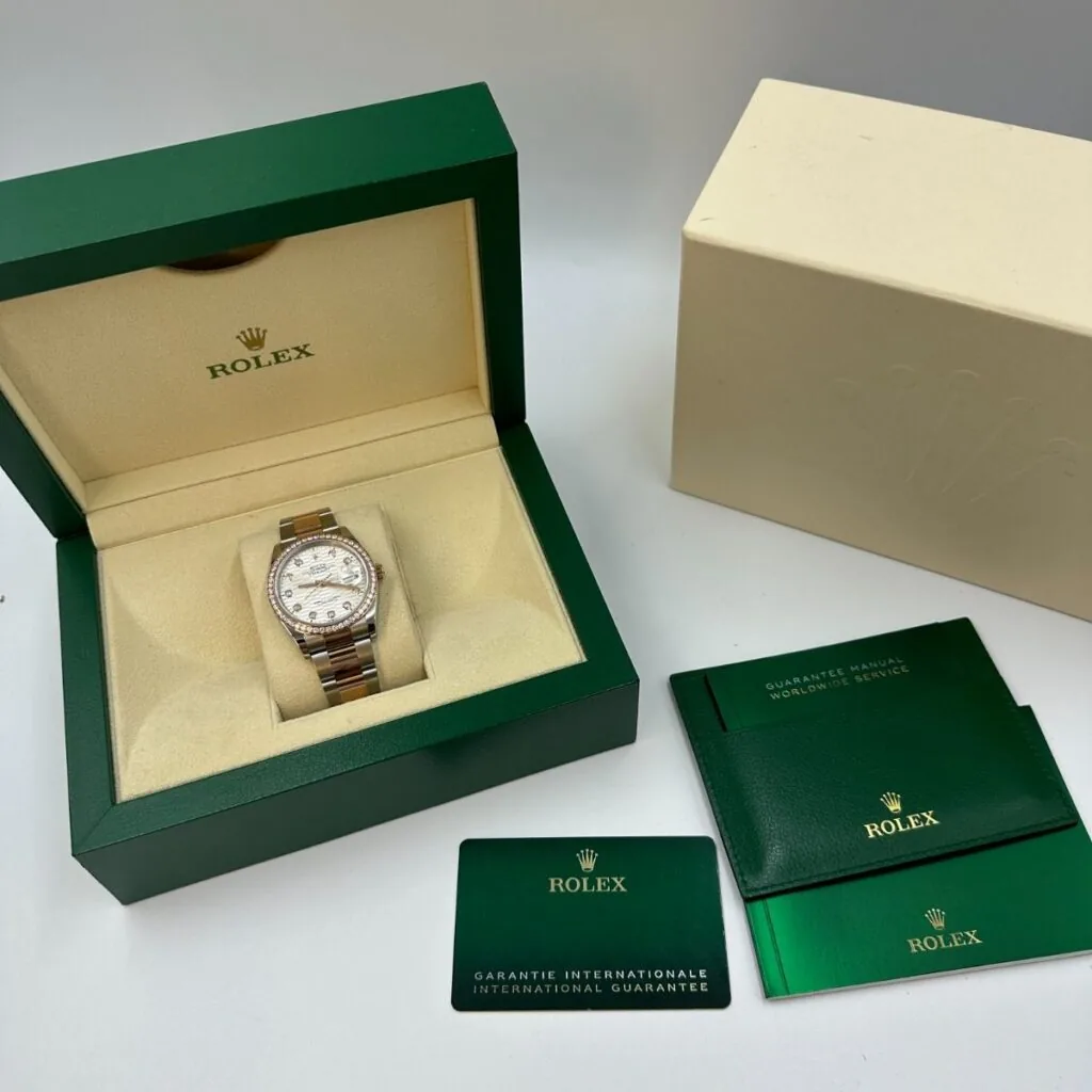 RLX Datejust 36mm 126281 Silver Palm Index Dial Jubilee Bracelet