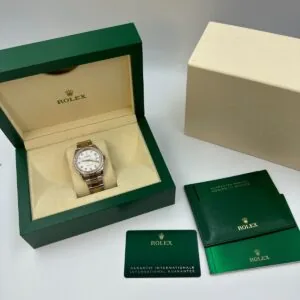 RLX Datejust 36mm 126281 Silver Palm Index Dial Jubilee Bracelet