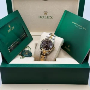 RLX Datejust m278243-0013/0014 31mm Dark Grey Dial Yellow Rolesor Oyster Watch