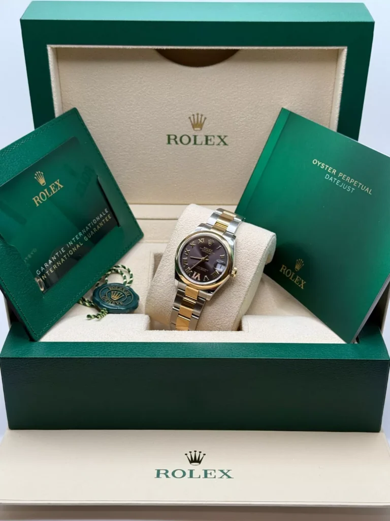 RLX Datejust m278243-0013/0014 31mm Dark Grey Dial Yellow Rolesor Oyster Watch