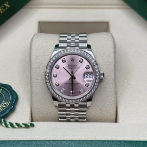 RLX Datejust m278384RBR-0035/0036 Pink 31mm Dial Oyster Watch
