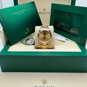 RLX Datejust 36mm 126233 Champagne Dial Jubilee Bracelet Watch