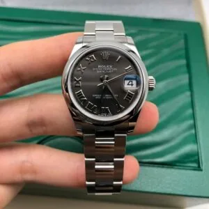 RLX Datejust m278240-0015/0016 31mm Dark Grey Roman Domed Bezel Oyster Oystersteel