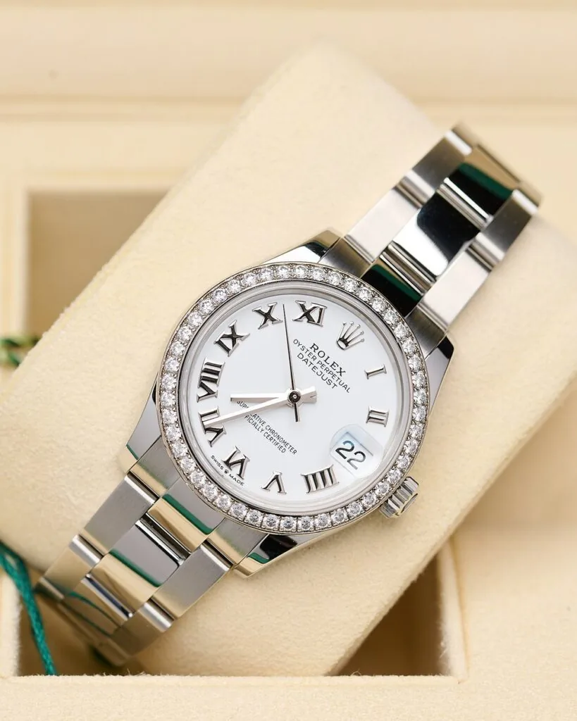 RLX Datejust m278384RBR-0013/0014 White 31mm Dial Oyster Watch