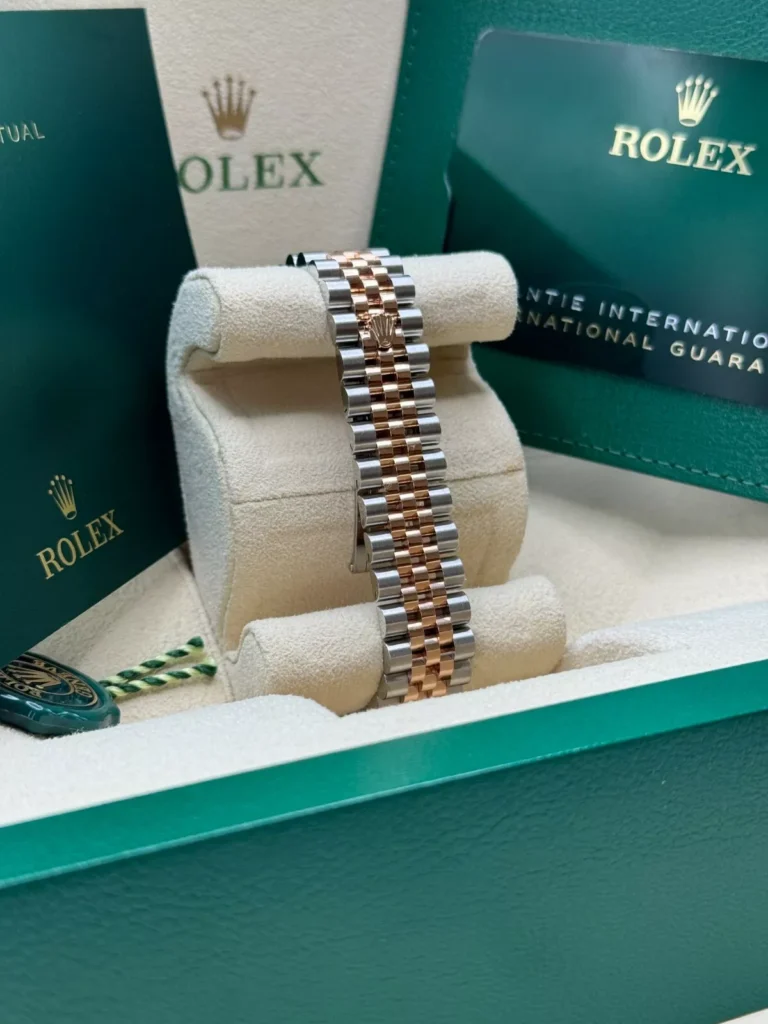 RLX Datejust m278271-0031/0032 Silver Floral Motif 31mm Dial Oyster Bracelet Watch
