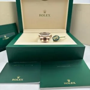 RLX Sky-Dweller 42mm 336935-0004/0008 Rose Gold Rhodium Dial Oyster
