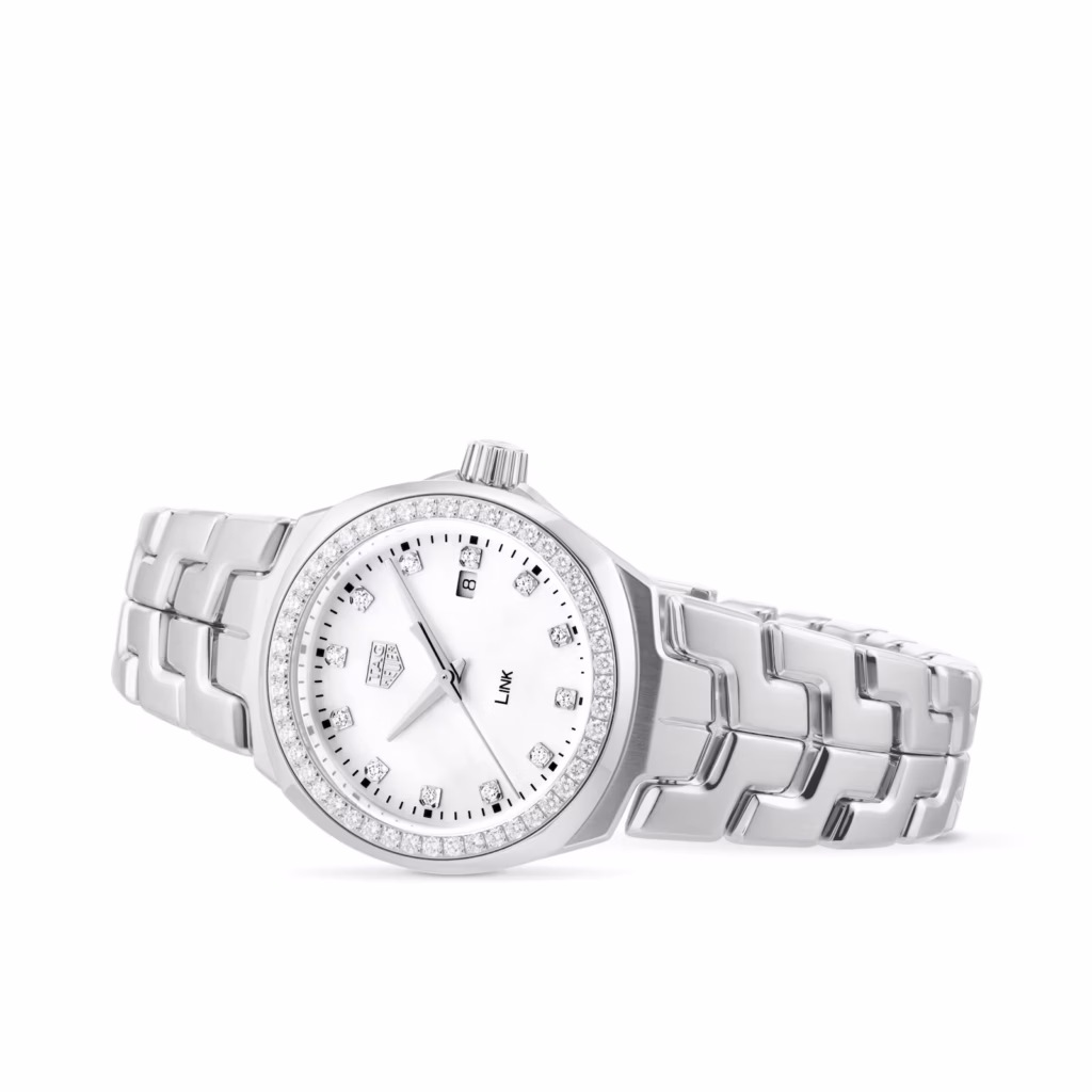 【7A Quality】TAG Heuer Link Date Diamond Bezel Ladies Watch 32mm WBC1316.BA0600