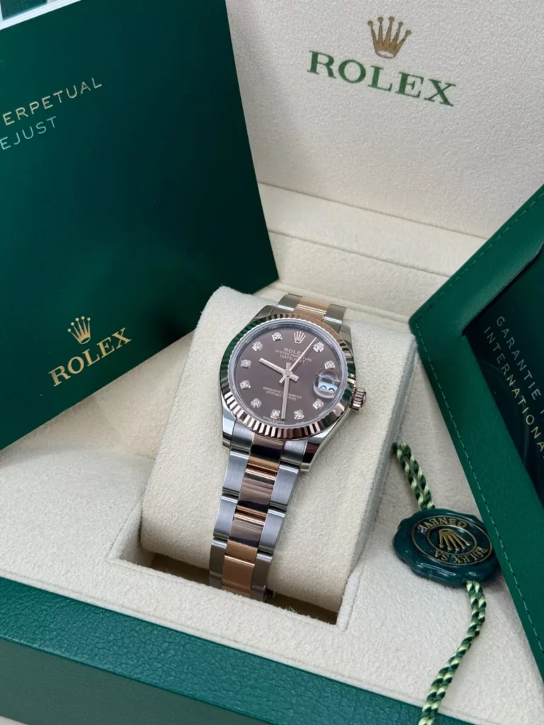 RLX Datejust m278271-0027/0028 Chocolate 31mm Dial Oyster Bracelet Watch