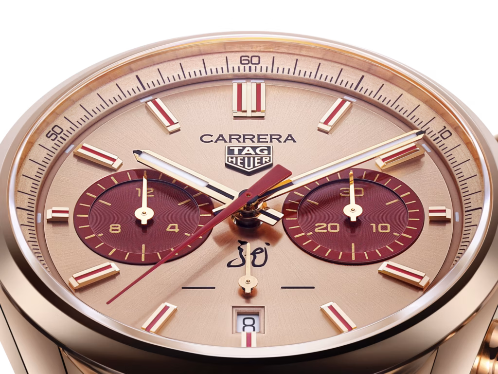 【7A Quality】TAG Heuer Carrera Chronograph Automatic 42 mm Gold 5N CBN2048.FC8323