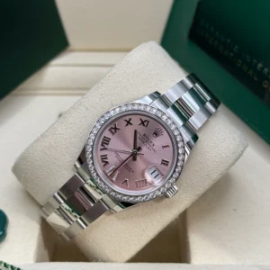 RLX Datejust m278384RBR-0027/0028 Pink 31mm Dial Oyster Watch