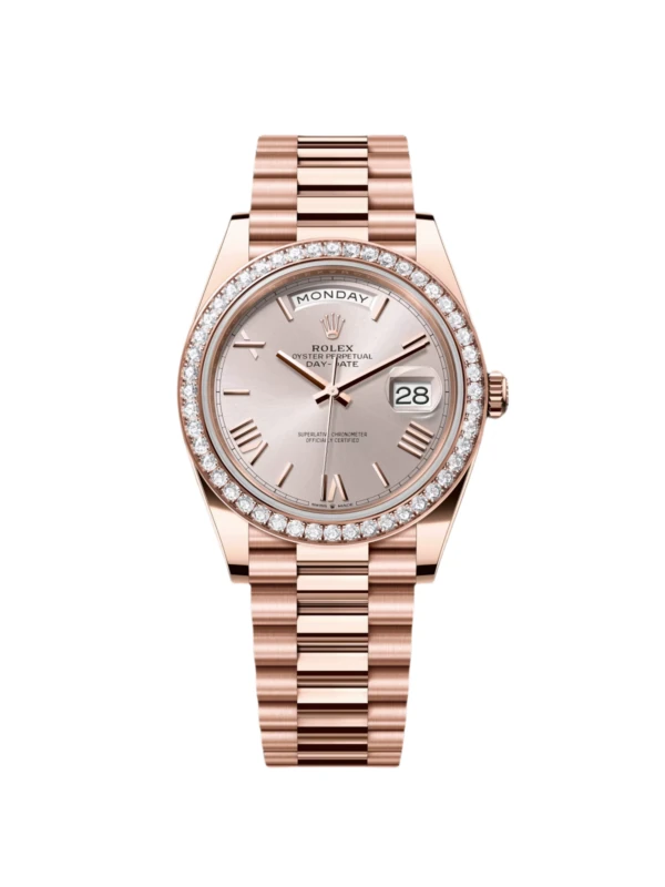 RLX Day-Date 40mm Sundust Roman Dial 228345rbr-0008