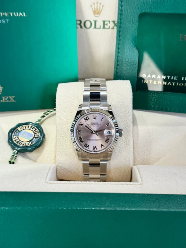 RLX Datejust m278274-0019/0020 Pink 31mm Dial Oyster Watch