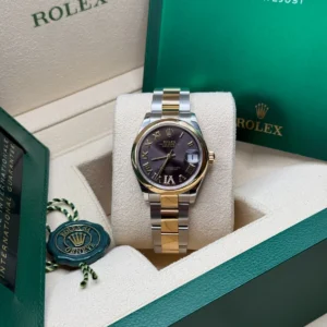 RLX Datejust m278243-0013/0014 31mm Dark Grey Dial Yellow Rolesor Oyster Watch