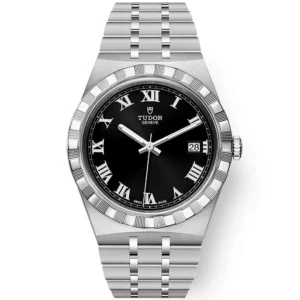 【7A Quality】TUDOR Royal 38mm Black Roman Dial Automatic Bracelet Watch M28500-0003