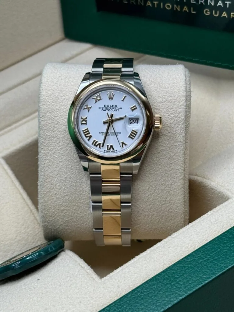 RLX Lady-Datejust 31mm 279163 White Roman Dial Oyster Bracelet