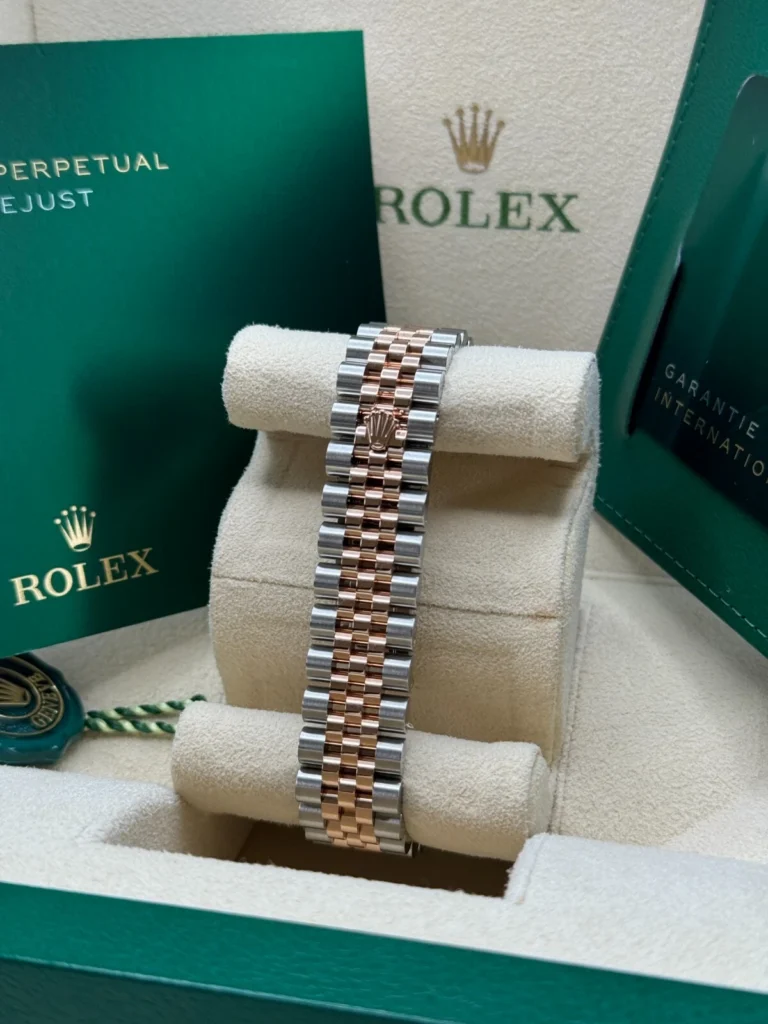 RLX Datejust m278271-0031/0032 Silver Floral Motif 31mm Dial Oyster Bracelet Watch