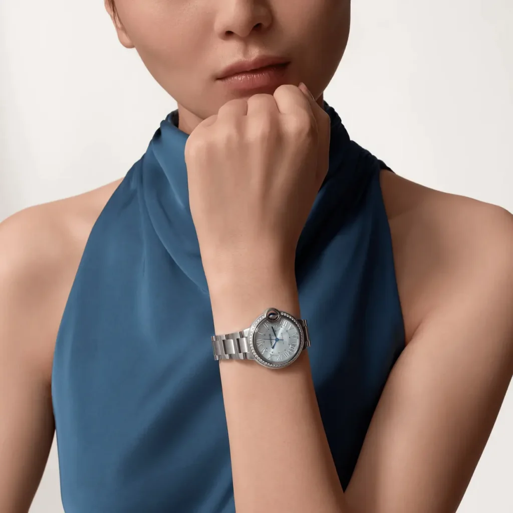 CARTIER Ballon Bleu BLEU Blue Diamond 33 mm W4BB0028 - United Luxury