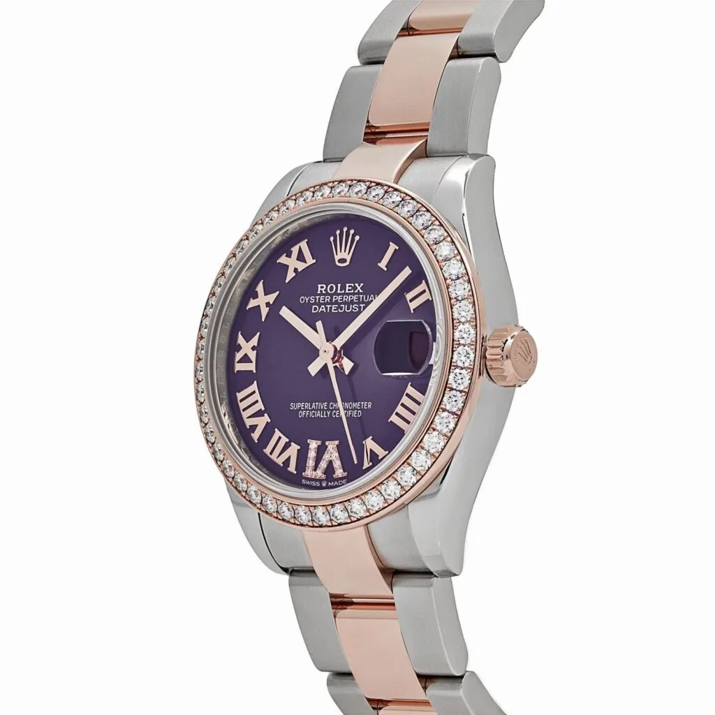 RLX Datejust m278381-0015/0016 Aubergine Roman Dial 31mm Oyster Bracelet