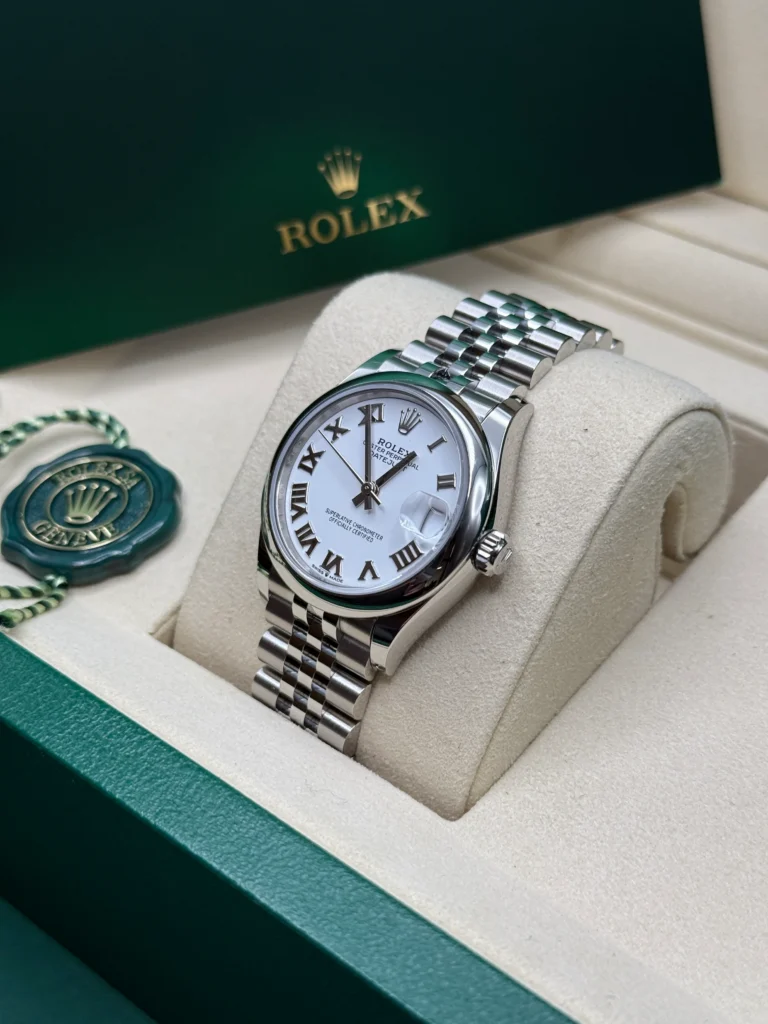 RLX Datejust m278240-0003/0004 31mm White Roman Domed Bezel Oyster Oystersteel