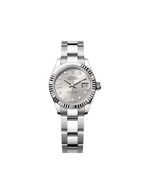 RLX Lady-Datejust 31mm 279174 Silver Diamond Dial Oyster Bracelet