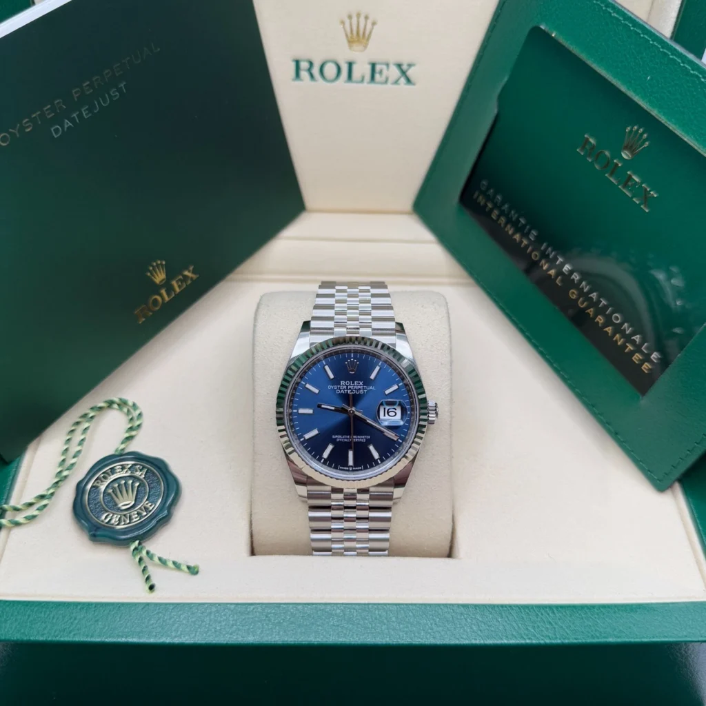 RLX Datejust 36mm 126234 Blue Index Dial 36mm Oyster Stainless Steel