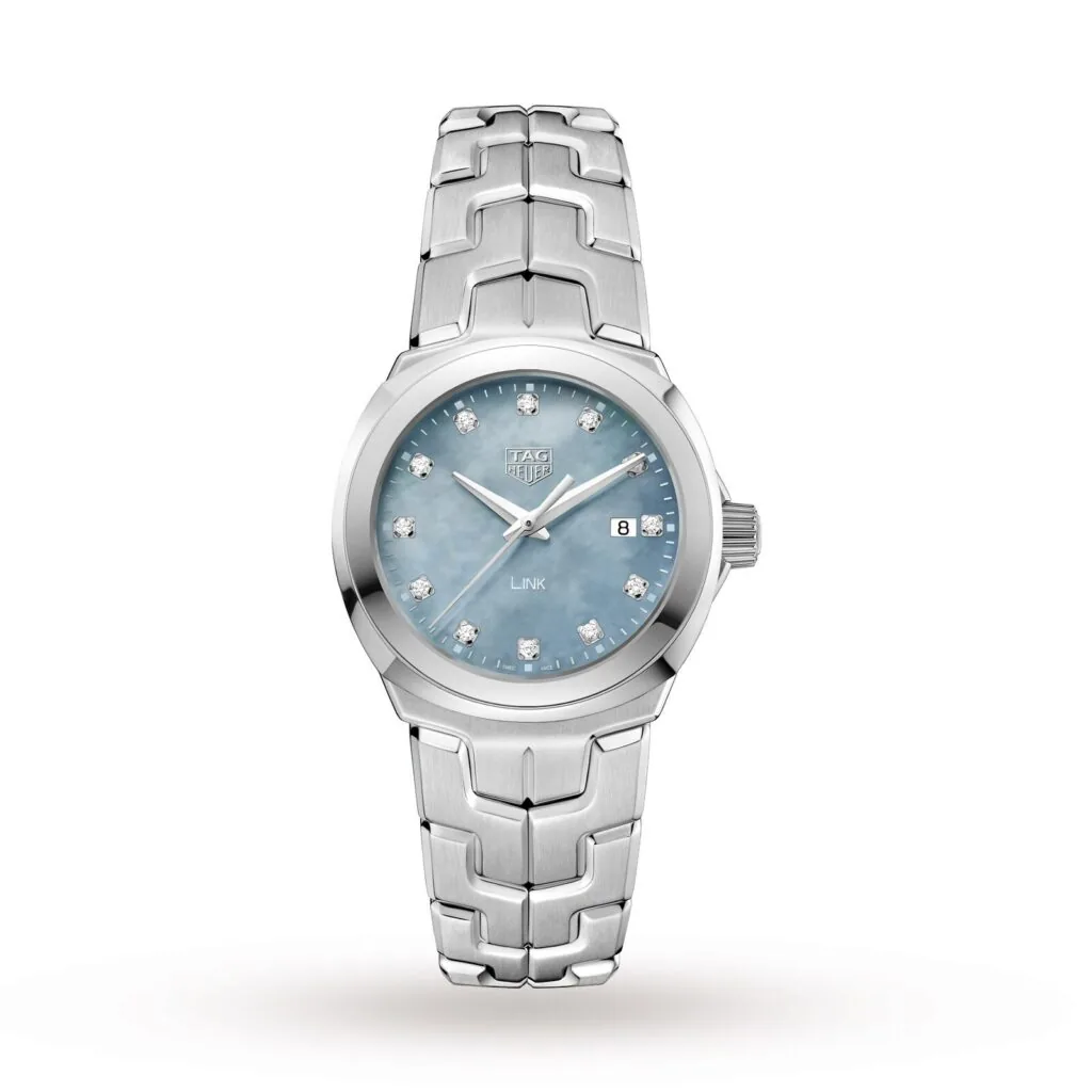 【7A Quality】TAG Heuer Link Date Quartz Date 32mm Mother Of Pearl Ladies Watch WBC1313.BA0600