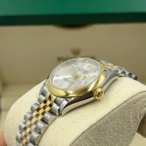 RLX Datejust m278243-0019/0020 31mm Silver Dial Yellow Rolesor Oyster Watch