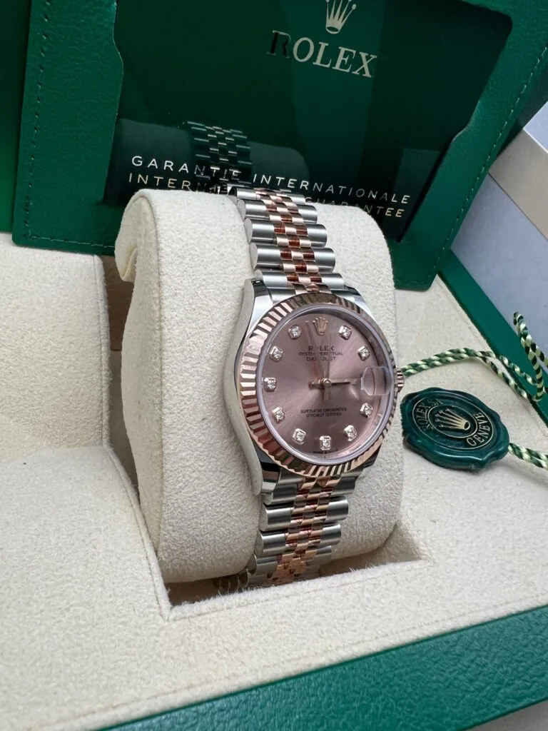 RLX Datejust m278271-0023/0024 Rose 31mm Dial Oyster Bracelet Watch