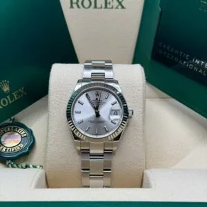 RLX Datejust m278274-0011/0012 Silver Dial 31mm Fluted Bezel Oyster Bracelet