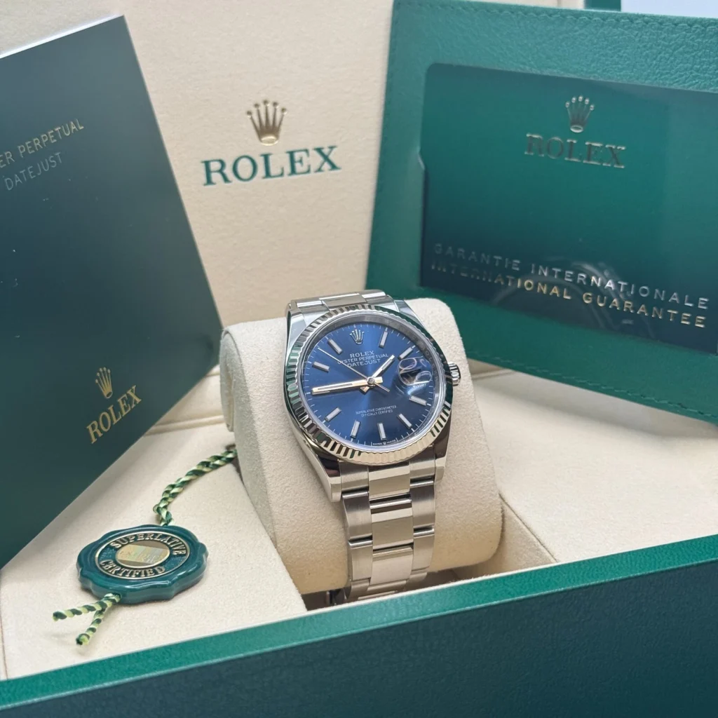 RLX Datejust 36mm 126234 Blue Index Dial 36mm Oyster Stainless Steel