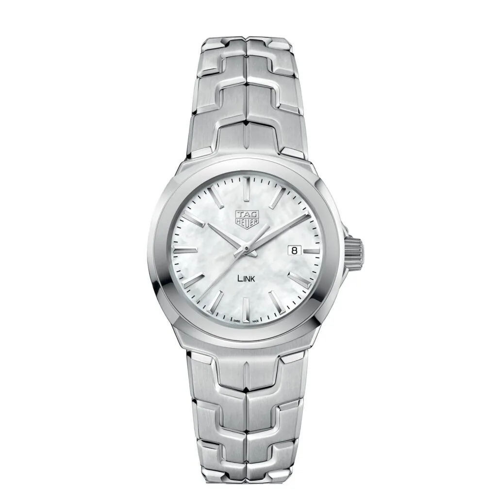 【7A Quality】TAG Heuer Link Date Quartz Date Mother Of Pearl 32mm Ladies Watch WBC1310.BA0600