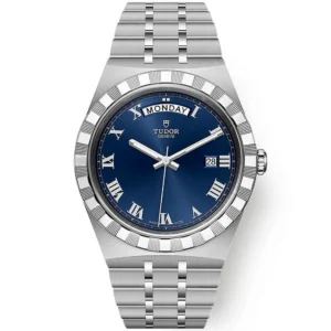 【7A Quality】TUDOR Royal Date/Day 41mm Blue Roman Dial Men's Automatic Watch M28600-0005