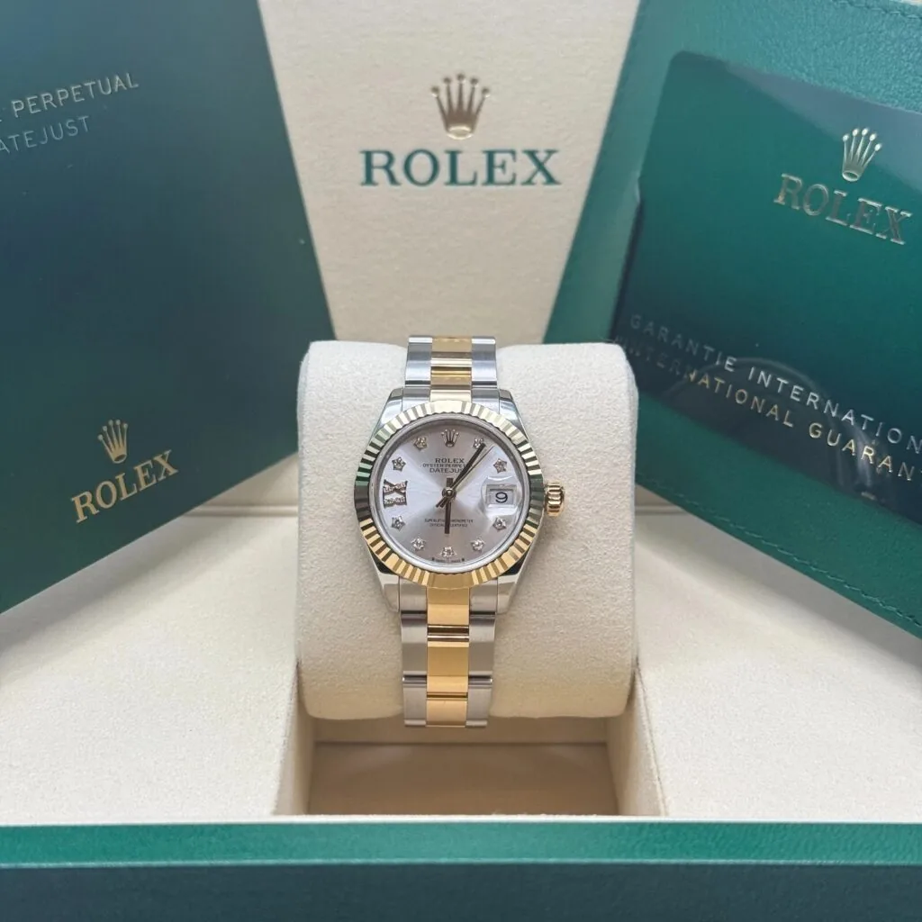 RLX Lady-Datejust 31mm 279173 Silver Diamond Dial Oyster Bracelet