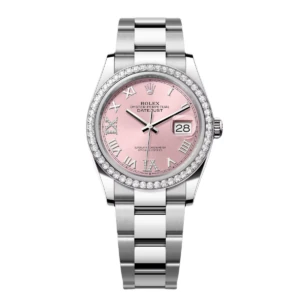 RLX Datejust 36mm 126284 Pink Dial Jubilee Bracelet