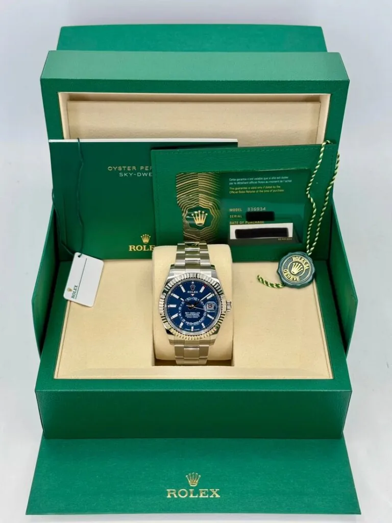 RLX Sky-Dweller 42mm 336934-0005/0006 Stainless Steel Blue Dial Jubilee