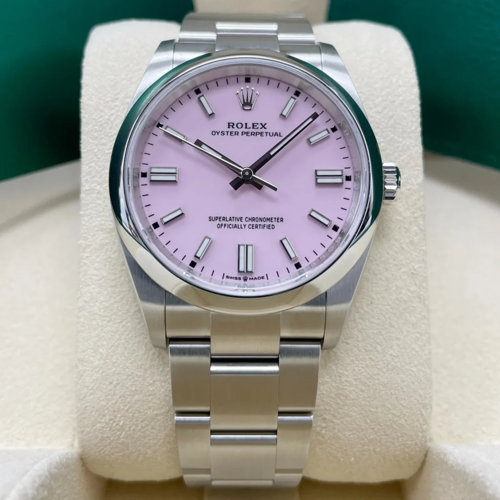 RLX Oyster Perpetual 36mm 126000-0008 Candy Pink Dial Oyster Stainless Steel