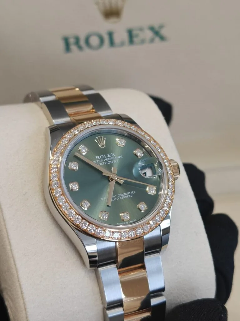RLX Datejust m278383RBR-0029/0030 31mm Olive Green Dial Oyster Bracelet