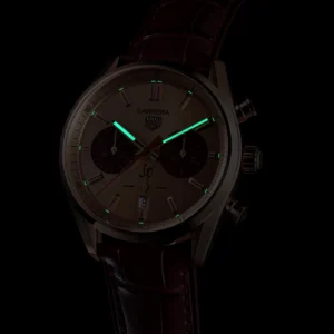 【7A Quality】TAG Heuer Carrera Chronograph Automatic 42 mm Gold 5N CBN2048.FC8323