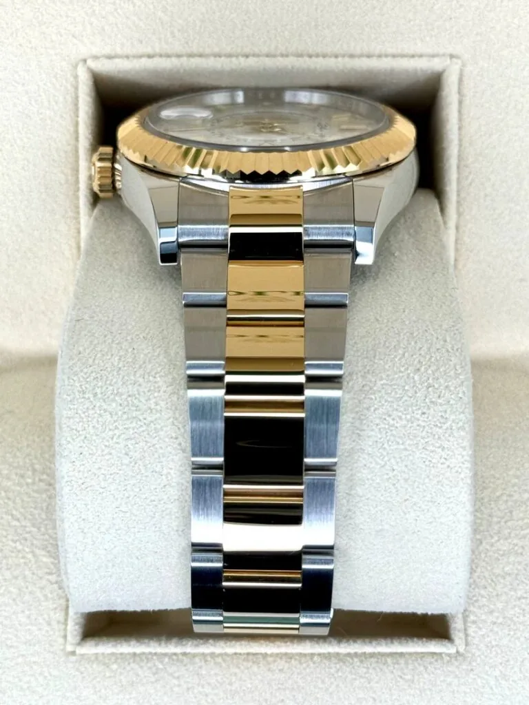 RLX Sky-Dweller 42mm 336933-0005/0006 Two-Tone Yellow Gold White Dial Oyster