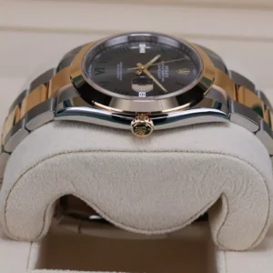 RLX Datejust 41mm 126303 Slate Roman Oyster Steel and Yellow Gold Mens Watch