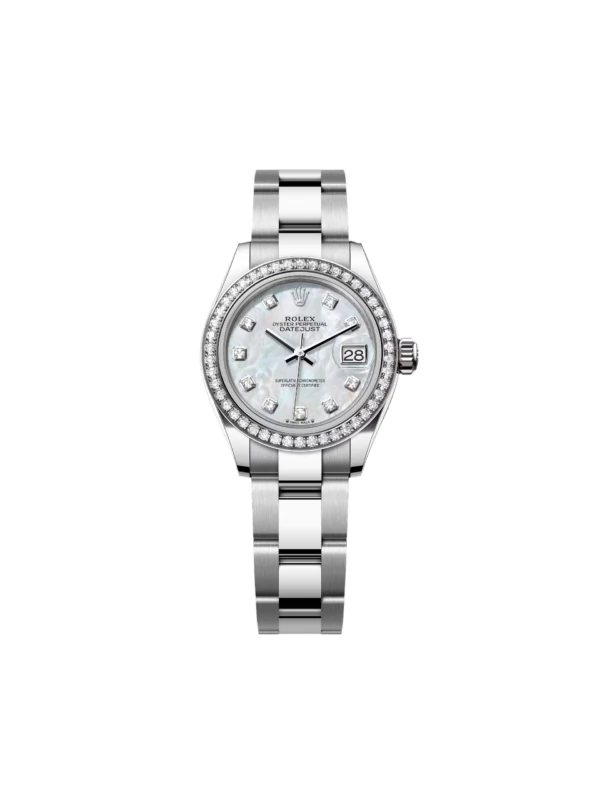 RLX Lady-Datejust 31mm 279384RBR White Mother-of-Pearl Dial Oyster Bracelet