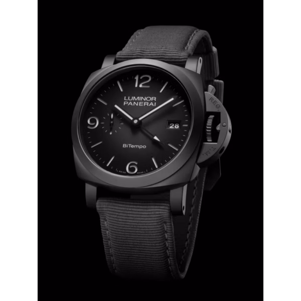 【7A Quality】Panerai Luminor BiTempo Titanium DLC - New York 44mm PAM01467