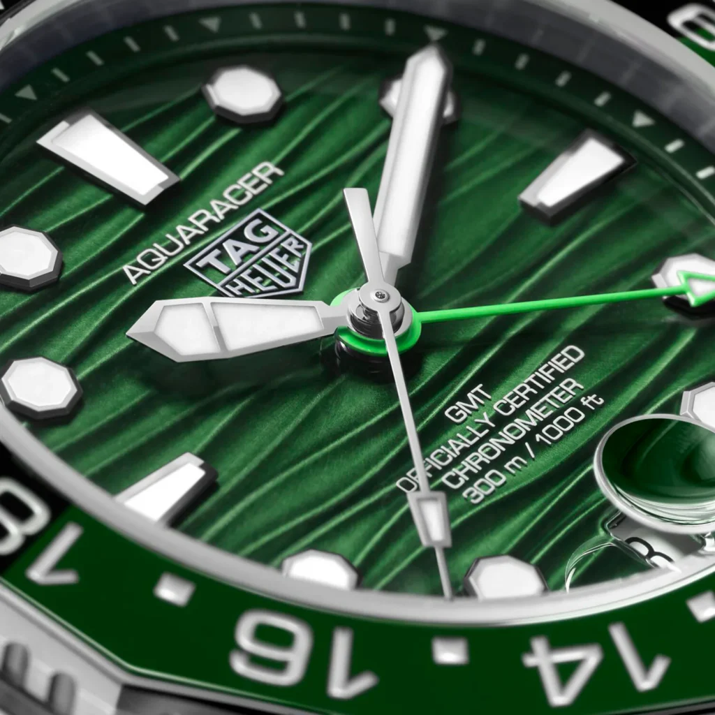 【7A Quality】TAG Heuer Aquaracer Professional 300 GMT 42mm Mens Watch Green WBP5115.BA0013