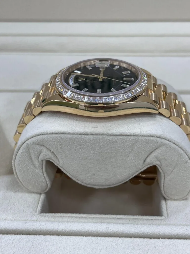 RLX Day-Date 40mm 228398TBR-0038 Onyx Dial President Watch