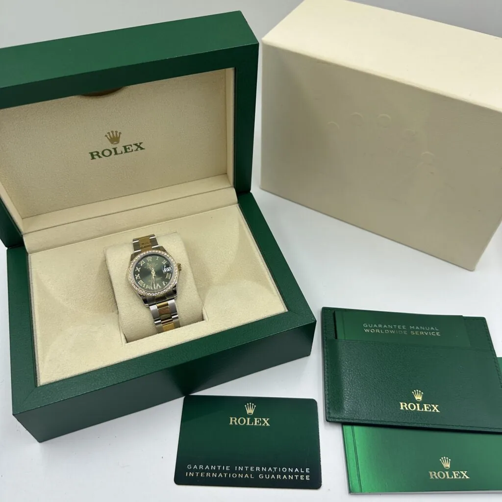 RLX Datejust m278383RBR-0015/0016 31mm Olive Green Dial Oyster Bracelet