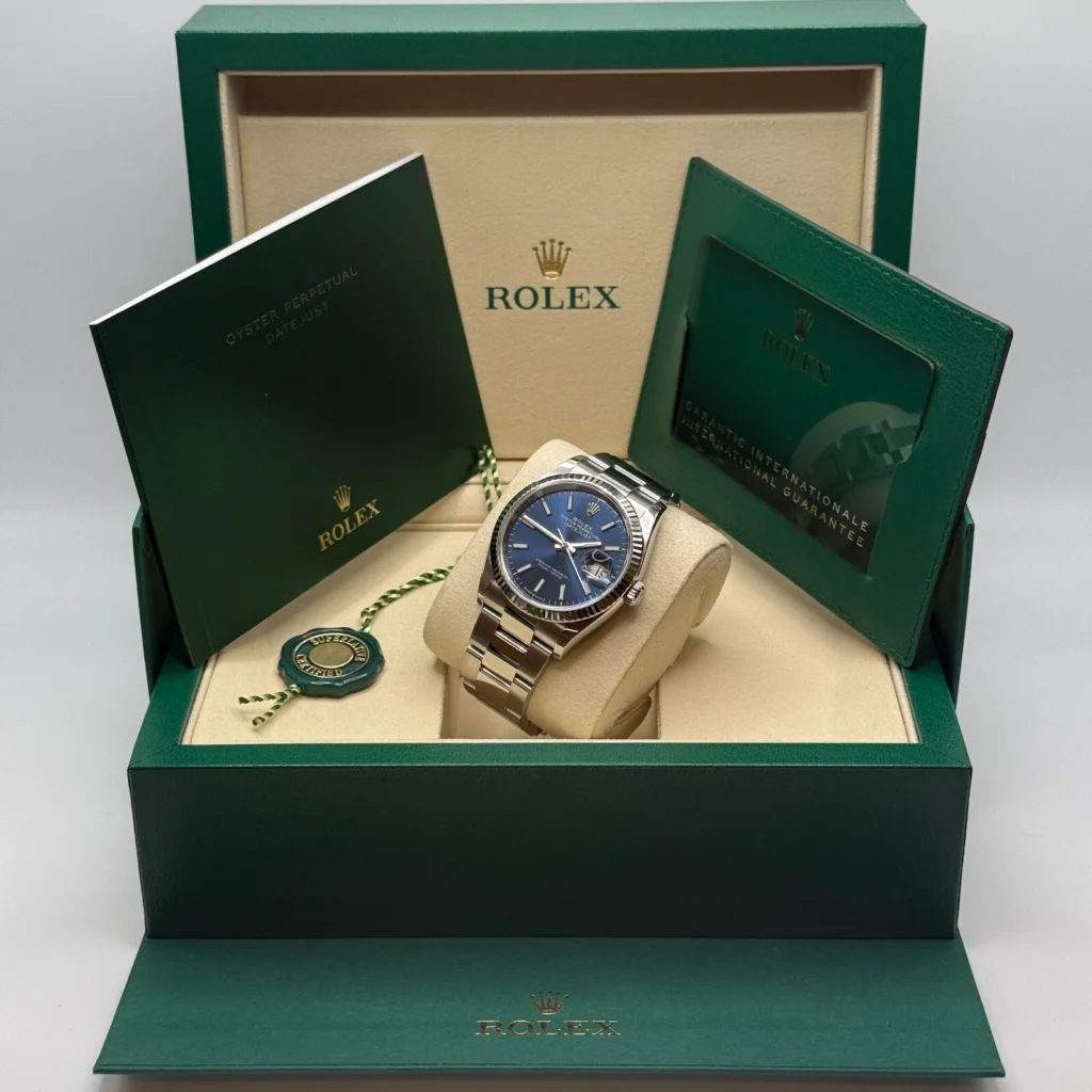 RLX Datejust 36mm 126234 Blue Index Dial 36mm Oyster Stainless Steel