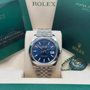 RLX Datejust 41mm 126334 Blue Index Oyster Stainless Steel Men’s Watch